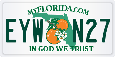 FL license plate EYWN27