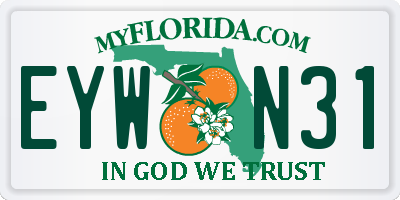 FL license plate EYWN31