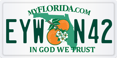FL license plate EYWN42