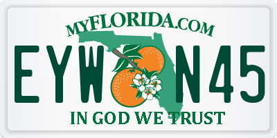 FL license plate EYWN45
