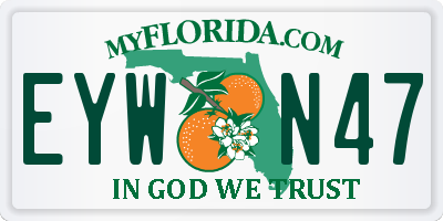 FL license plate EYWN47