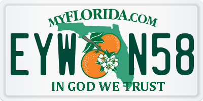 FL license plate EYWN58