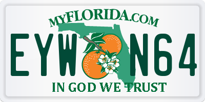 FL license plate EYWN64