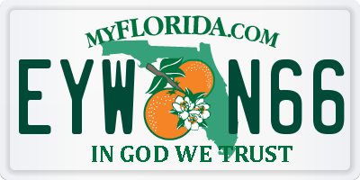 FL license plate EYWN66