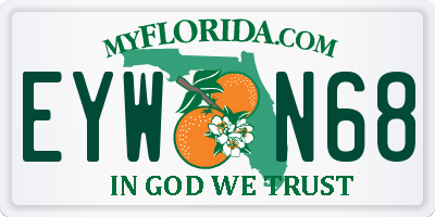 FL license plate EYWN68