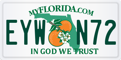 FL license plate EYWN72