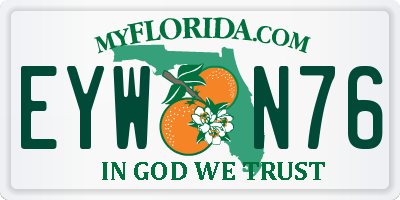 FL license plate EYWN76
