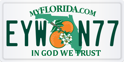 FL license plate EYWN77