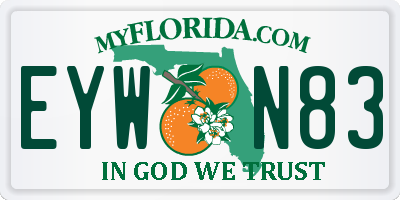 FL license plate EYWN83