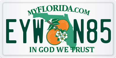 FL license plate EYWN85