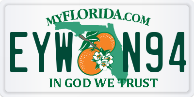 FL license plate EYWN94