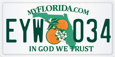 FL license plate EYWO34