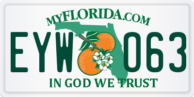 FL license plate EYWO63