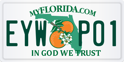FL license plate EYWP01