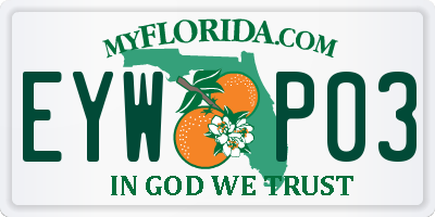 FL license plate EYWP03