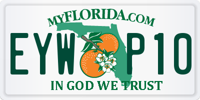 FL license plate EYWP10