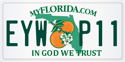 FL license plate EYWP11