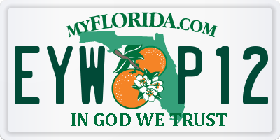 FL license plate EYWP12