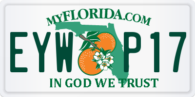 FL license plate EYWP17