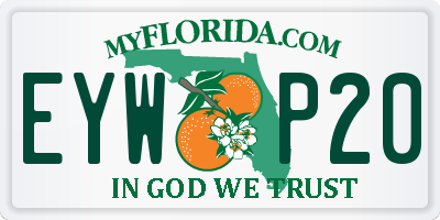 FL license plate EYWP20
