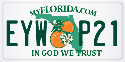 FL license plate EYWP21