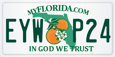 FL license plate EYWP24