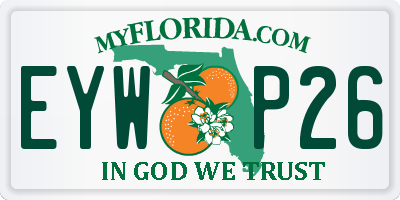 FL license plate EYWP26