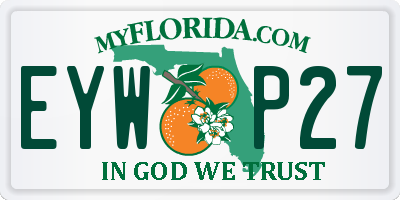 FL license plate EYWP27