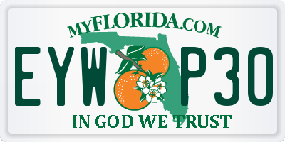FL license plate EYWP30