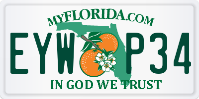 FL license plate EYWP34