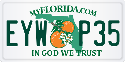 FL license plate EYWP35