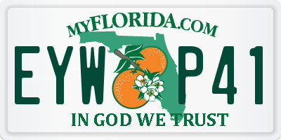 FL license plate EYWP41