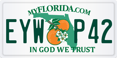 FL license plate EYWP42
