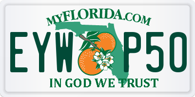 FL license plate EYWP50