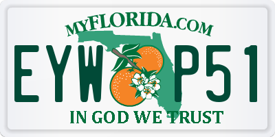 FL license plate EYWP51