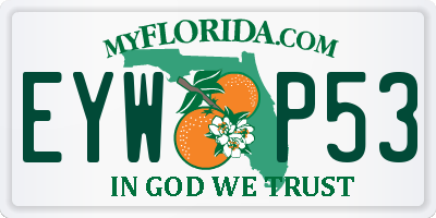 FL license plate EYWP53