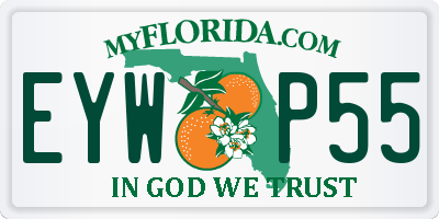 FL license plate EYWP55