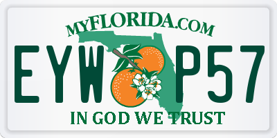FL license plate EYWP57