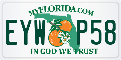 FL license plate EYWP58