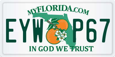 FL license plate EYWP67