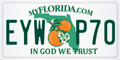 FL license plate EYWP70