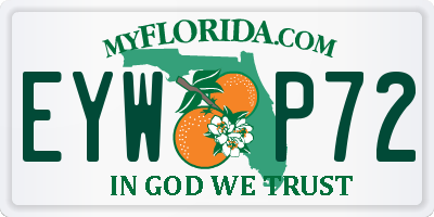 FL license plate EYWP72