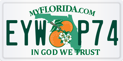 FL license plate EYWP74