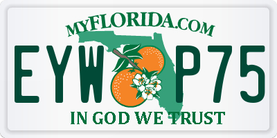 FL license plate EYWP75