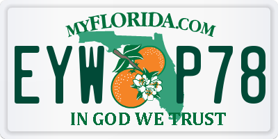 FL license plate EYWP78