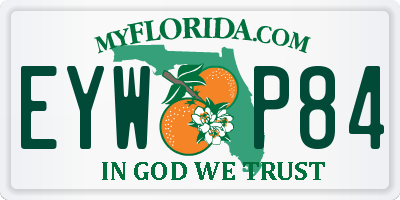 FL license plate EYWP84