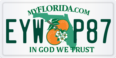 FL license plate EYWP87