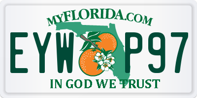 FL license plate EYWP97
