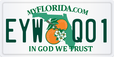 FL license plate EYWQ01