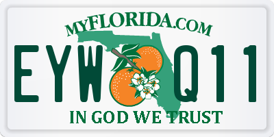 FL license plate EYWQ11
